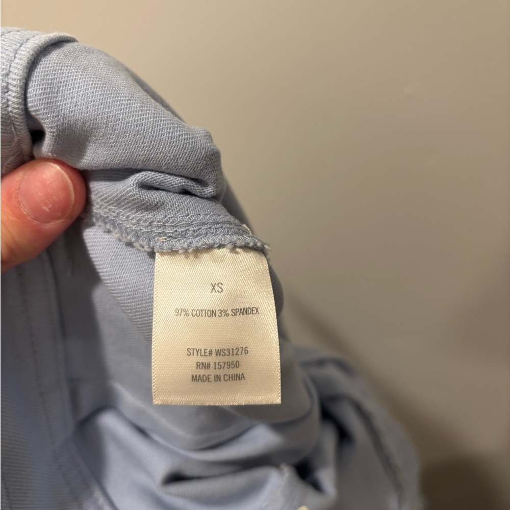 Tara Baby Blue Cullote Pants - Picture 2 of 4